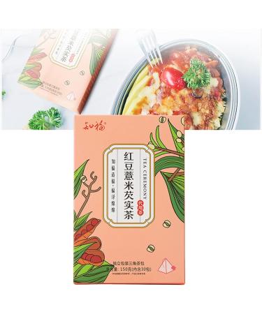 Kadimendium 30 Count Red Bean Dampness Removing Tea Red Bean Pearl Barley Gorgon Fruit Tea Bags Independent Herbal Tea Sampler - Buy Online on SooperMarket.com