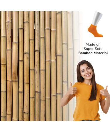 Cosyfeel Women Loose Diabetic Socks | 4-Pack Neuropathy Ankle Socks for Ladies | Super Soft Eco-Friendly Bamboo Material | Durable with Seamless Toe | Multicolour Patterns | 4 Seasons 4-7 ASSORTED-2 (LIL/B-BN/OR-PE/YL) - Buy Online on SooperMarket.com