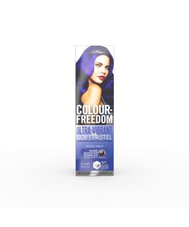 Knight & Wilson Colour-Freedom 150ml Indigo Night Semi-Permanent Hair Colour - Ultra-Vibrant Vegan Firendly Colour Mask with Shine Booster Complex | Ammonia Free Colour Lasts Up To 6-10  Washes
