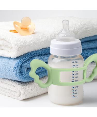 4 Pieces Kids Silicone Bottle Handles - Wide-Neck Baby Bottle Handle for Small Hands - Buy Online on SooperMarket.com