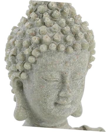 LIFKICH Imitation Stone Buddha Statue Buddhism Statue Buddha Ornaments Miniature Buddha Sitting Buddha Statue Buddha Zen Statue Office Decor Home Decor for Buddhist China Aquarium Resin Picture 2 12.00X8.30X6.00CM - Buy Online on SooperMarket.com