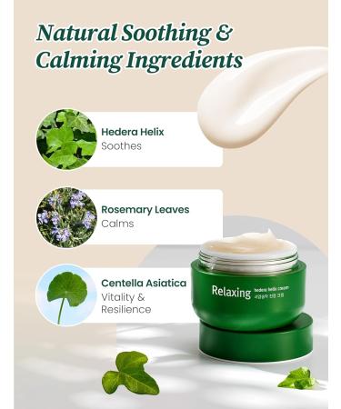 Buy MILKTOUCH Hedera Helix Relaxing Cream - Redness Relief Moisturizer for Sensitive Skin | Hydrating & Calming Cica Extract | 1.69 oz - International Shipping - Buy Online on SooperMarket.com