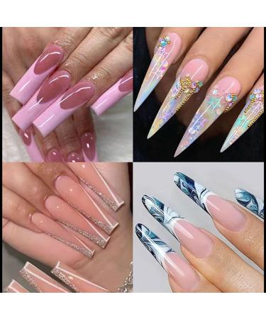 JSGHGDF Fashionable Nails Forms False Nails Full Cover Nails Molds 12 Sizes Nails Extension Nails Art style5 - Buy Online on SooperMarket.com