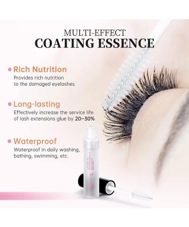 Beauty7 Clear Transparent Lash Coating Essence 10ML - Protective Sealant for Longer Eyelash Extensions Life - Waterproof Mascara with Brush Wand - Non-Scented Aftercare Sealer - Buy Online on SooperMarket.com