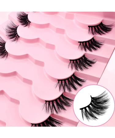 7 Pairs of Half Eyelashes Cat Eye 12 mm Short Cat's Eye Artificial Eyelashes Natural Look 1/2 Corner False Eyelashes Set 3/4 Corner Eyelashes Reusable Lightweight Makeup Eyelashes (1-33) 7P-HF-1-33 - Buy Online on SooperMarket.com