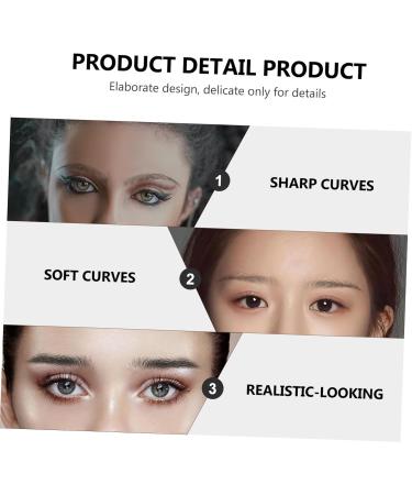 PLAFOPE 10 Sheets Imitation Eco Eyebrow Sticker Beauty Eyebrow Stickers Transfer Stickers - Buy Online on SooperMarket.com