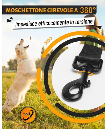 Looxmeer Dog Tow Lines - 3m 5m 7m 10m 15m 20m 30m - Robust Leash with Storage Bag & D-Carabiner | Black 10m - Buy Online on SooperMarket.com