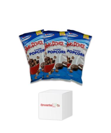 NEW! Hostess Ding Dong Flavored Popcorn 3oz (85g) - Pack of 3