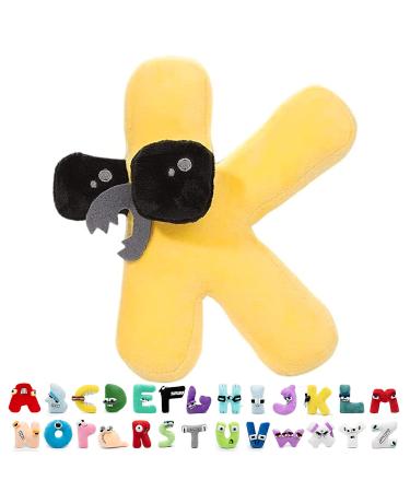 EAQ Alphabet Lore Plush Stuffed Dolls for Children and Adults Educational Letter Toys Family Christmas Thanksgiving Birthday Easter (K)