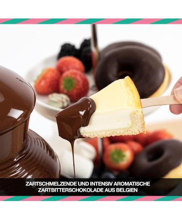 Buy 900g Belgian Chocolate for Fondue - Milk Bitter & White Mix - Perfect for Chocolate Fountains - 10 Individually Packaged Portion Bags - Buy Online on SooperMarket.com