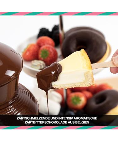 Food Crew 900g Belgian Dark Chocolate for Fondue & Fountains - 10 Individually Packaged Portion Bags - Perfect for New Year's Eve Celebrations - Buy Online on SooperMarket.com