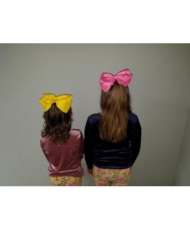 Cellot Boutique 12 Pcs Big Hair Bows Clips for Teens Girls - 8 Grosgrain Ribbon, Durable Metal Clips - Perfect for Girls, Toddlers, Teenagers - Buy Online on SooperMarket.com