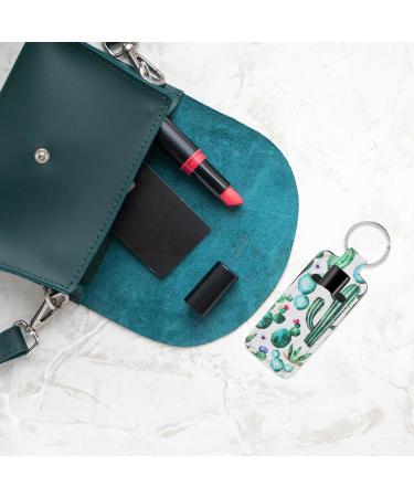 5pcs Square Keychain Lip Gloss Holder | Lipstick Storage Sleeve & Organizer | Tiny Makeup Bag Keychain - Multi Use 12x4x0.5CM - Buy Online on SooperMarket.com
