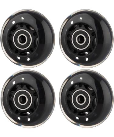 AOWESM 64mm Inline Skate Wheels w/ABEC-9 Bearings - 4 Pack Black | Roller Skates, Pelican Storm Case, Roller Board Bag, Luggage Suitcase, Water Rower Seat, Lathe Rest - Buy Online on SooperMarket.com
