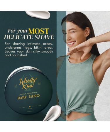 Buy Unscented Bare Siero Tallow Shaving Soap | Sensitive Skin | Donkey & Water Buffalo Milk Enriched - Buy Online on SooperMarket.com