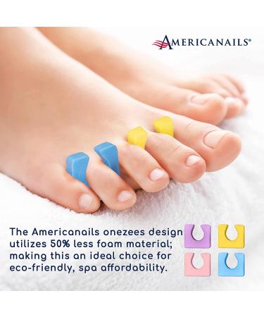 Americanails Onezeez Individual Toe Separators - Assorted Pastel Colors - Extra Soft & Comfortable - Professional Quality - 144ct - Buy Online on SooperMarket.com