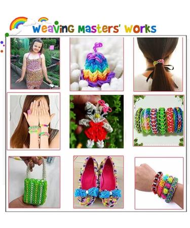 Kayzyue Girls' Bracelet Making Kit - DIY Crafts Loom Bracelet Kit with 4800 Pieces - Includes Storage Containers, Amulets, Y-Looms, Crochets, and S-Clips - Buy Online on SooperMarket.com