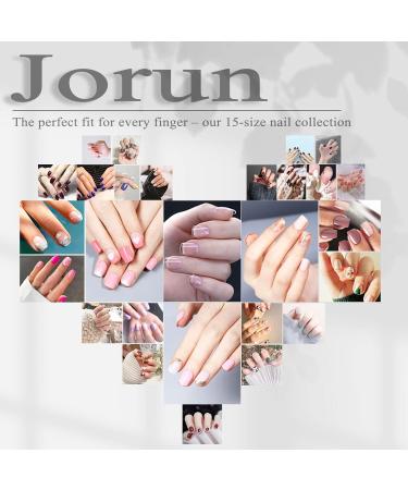 360pcs Clear Short Square Gel False Nail Tips - Full Cover for Salon or DIY Nail Extension - 15 Sizes - Buy Online on SooperMarket.com