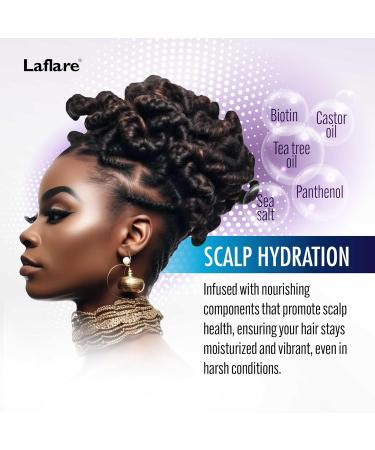 Laflare Cooling Spray for Braiding Wig & Weaving. Instantly Reduce Temperature & Relief Itchy Scalp and Skin Vegan(Biotin Tea Tree Castor Oil) 80 ml (Travel Size 2 Count) - Buy Online on SooperMarket.com
