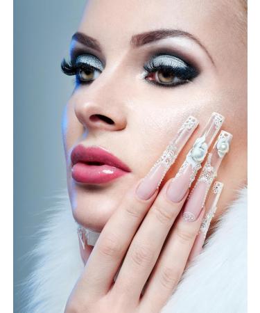 EBANKU 120PCS Clear Matte Dual Nail Forms for Acrylic Nail Extensions - Manicure Tools - Buy Online on SooperMarket.com