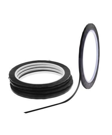 Cosmos 5 Rolls 1/8 Width Black Whiteboard Tape Lines Graphic Chart Tape 3mm Grid Marking Tapes, 164 Feet Long per Roll