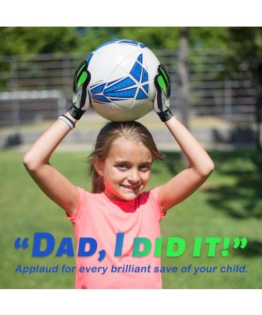 Clbort Children's & Adolescent Football Goalkeeper Gloves - Super Hold Double Protection Portable - Ideal for Young Keepers - Buy Online on SooperMarket.com