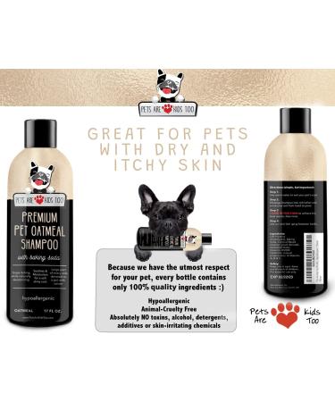Pet Oatmeal Anti-Itch Shampoo & Conditioner - Soothes Allergies, Dry Skin & Itchiness! Smells Amazing! (1 btl) - Buy Online on SooperMarket.com
