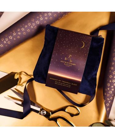 Aromatherapy Associates Tranquil Sleep Gift Set - Deep Relax Bath & Shower Oil, Sleep Mist, Candle, Eye Mask in Velvet Bag | 1 Count - Buy Online on SooperMarket.com