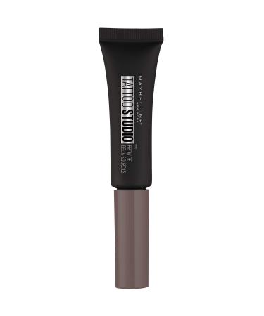 Maybelline TattooStudio Waterproof Eyebrow Gel Makeup  Medium Brown  1 Count 257 MEDIUM BROWN 0.23 Fl Oz (Pack of 1)