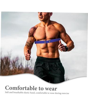 Yarnow Multi-Purpose Sports Belt for Cycling & Heart Rate Monitoring - Durable Nylon Device Holder - 17cm x 3cm - Blue - Buy Online on SooperMarket.com