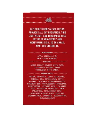 Old Spice Hydrating Body and Face Lotion, Unscented - 4 oz - Buy Online on SooperMarket.com