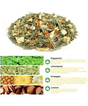 Plant Gift Moroccan Licorice Protect Eyes Tea Herbal Tea All Natural Flavors Loose Leaf Mango Pineapple Apple Orange Peel Non GMO Vegan Tea Bags Into Iced Tea & Hot Tea 70G/2.5oz - Buy Online on SooperMarket.com