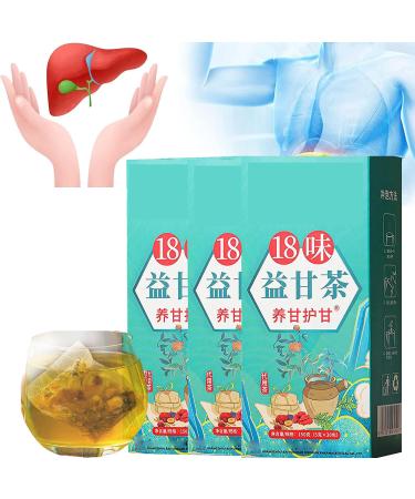 18 Flavors Liver Care Tea 18 Flavors of Liver Protection Tea Daily Liver Nourishing Tea Nourishing Liver and Protecting Liver Tea Everyday Nourishing Liver Tea Herbal Tea For Liver Health (3 Box)