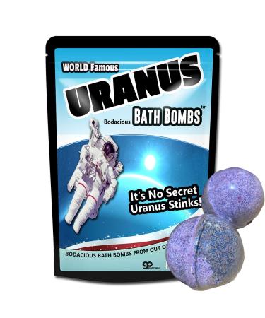 Uranus Bath Bombs XL Fizzers Funny Space Gags for Teen Boys Weird Gags for Men Uranus Jokes Stocking Stuffers for Friends Fun White Elephant Ideas Secret Santa Stocking Ideas for Teens Easter