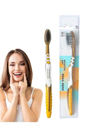 Portable toothbrush hand toothbrush - portable toothbrush with soft bristles |Soft fin sensitive soft toothbrush for men and women as a birthday present Calakono