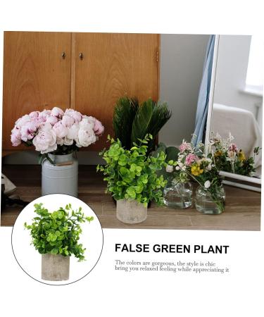 Cabilock 1pc Simulated Potted Plant Green Plants Plastic Rosemary As Shown 22x8cm - Buy Online on SooperMarket.com