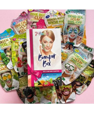 7th Heaven Bumper Box Gift Set - 25 Face Masks & Hair Masks for Skincare - Variety of Peel Off, Clay Face Masks, for Damaged Hair - Contents May Vary - Buy Online on SooperMarket.com