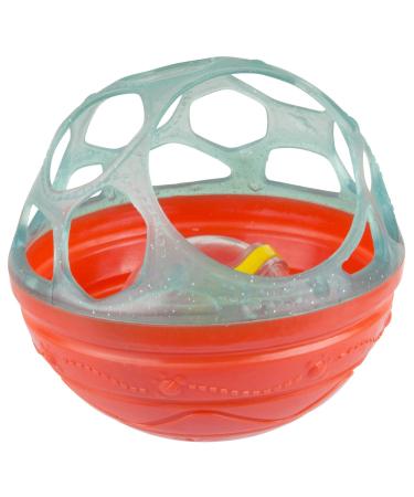 Playgro Bendy Bath Rattle Ball Baby Toy From 6 Months BPA-free Diameter: 12 cm Green/Red 40214