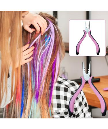 JNAWA Mini Hair Extension Pliers Extension Loops Anti Slip Handles Hair Extension Pliers Professional Hair Extensions Tool for Females Hair - Buy Online on SooperMarket.com