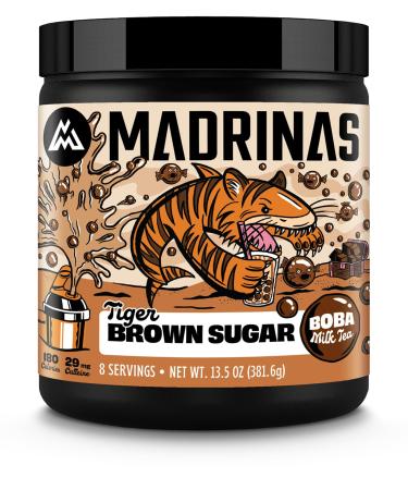 Madrinas | Tiger Brown Sugar Boba Milk Tea | 13.5oz (8 Servings)