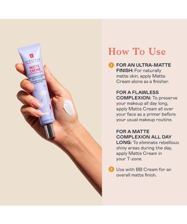 Erborian Matte Face Cream - Matte & Blurring Primer for Oily Skin | 1.5 Oz - Reduces Shine Minimizes Pores Natural Finish - International Shipping Available - Buy Online on SooperMarket.com
