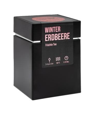 Teeverliebt Winter Edition Winter Strawberry Gift Box Fruit Tea 80 g Loose Fruit Tea Delicious Tea Mix Ideal as a Gift for Christmas