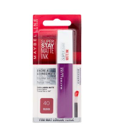 GEMEY MAYBELLINE - Rouge l vres - SUPERSTAY MATTE INK - 5ml - 40 Believer (BL) 40 Believer 5 ml (Pack of 1)