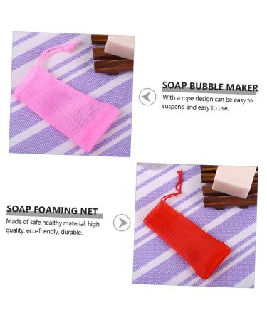 Angoily 6pcs Organic Soap Bag & Pe Bath Ball - Eco-Friendly Bath Accessories for Spa-Like Experience - Buy Online on SooperMarket.com