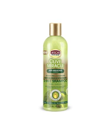African Pride Olive Miracle Anti-Breakage 2 in 1 Shampoo and Conditioner 355 ml