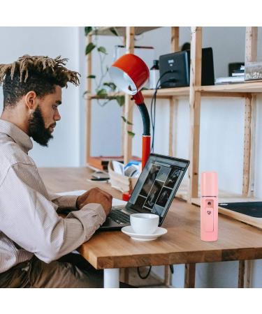 Baluue 1pc Humidifier Face Steamer Mini USB Mini Face Steamer Handheld Spray Device Makeup Device Abs Pink 11.5X3CM - Buy Online on SooperMarket.com