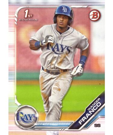 2019 Bowman Prospects Baseball #BP-100 Wander Franco Pre-Rookie Card - 1st Bowman Card