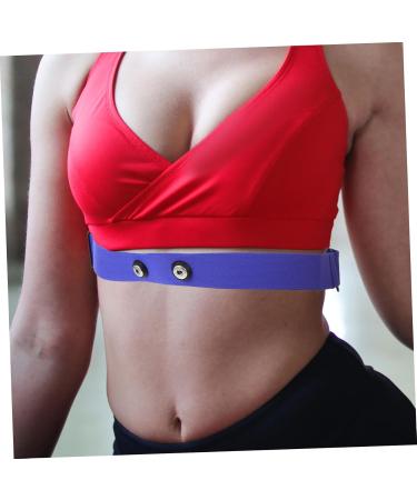 Kichouse Blue Heart Rate Monitor Chest Strap | Breathable Sports Equipment for Accurate Heart Frequency | Durable Nylon & Rubber Band 17.00x3.00x0.10cm - Buy Online on SooperMarket.com