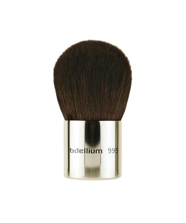 Bdellium Tools Professional Makeup Brush - Studio Series 995 Kabuki - With Soft Synthetic and Natural Mixed Fibers For Full Coverage Application (Silver 1pc)