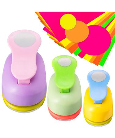 3 Pieces Circle Punch 2 Inch 1 Inch 5/8 Inch Paper Punchers Scrapbook Craft Paper Punch Circle Cutter 10 - Buy Online on SooperMarket.com